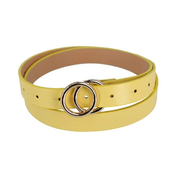 CTM Womens Plus Size Wide Center Bar Buckle Waist Belt