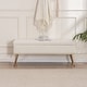 preview thumbnail 32 of 92, Velvet Storage Ottoman Bench with gold legs and Nailhead Trim for Bedroom/End of Bed/Entryway/Window Ivory-46" Wide