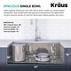 preview thumbnail 64 of 100, KRAUS Kore Workstation Farmhouse Apron Stainless Steel Kitchen Sink