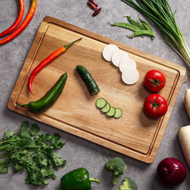 30-in L X 22-in W Large Wood Cutting Board - 30-in L X 22-in W