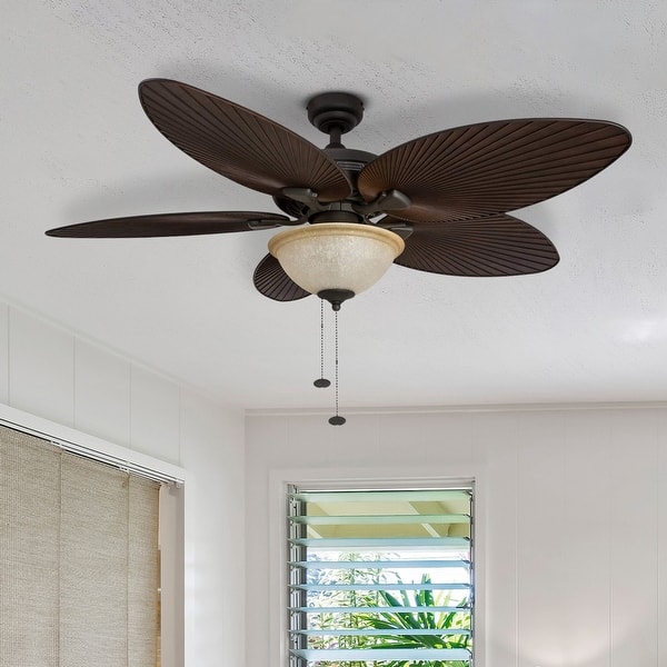 Honeywell Palm Island 52-in Bronze Indoor/Outdoor Ceiling Fan (5-Blade)
