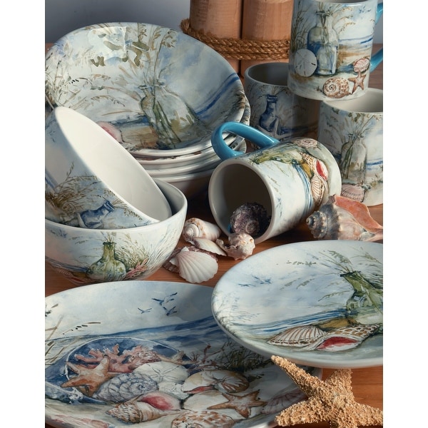 Certified International Coastal Landscape 16 Pc Dinnerware Set Service for 4