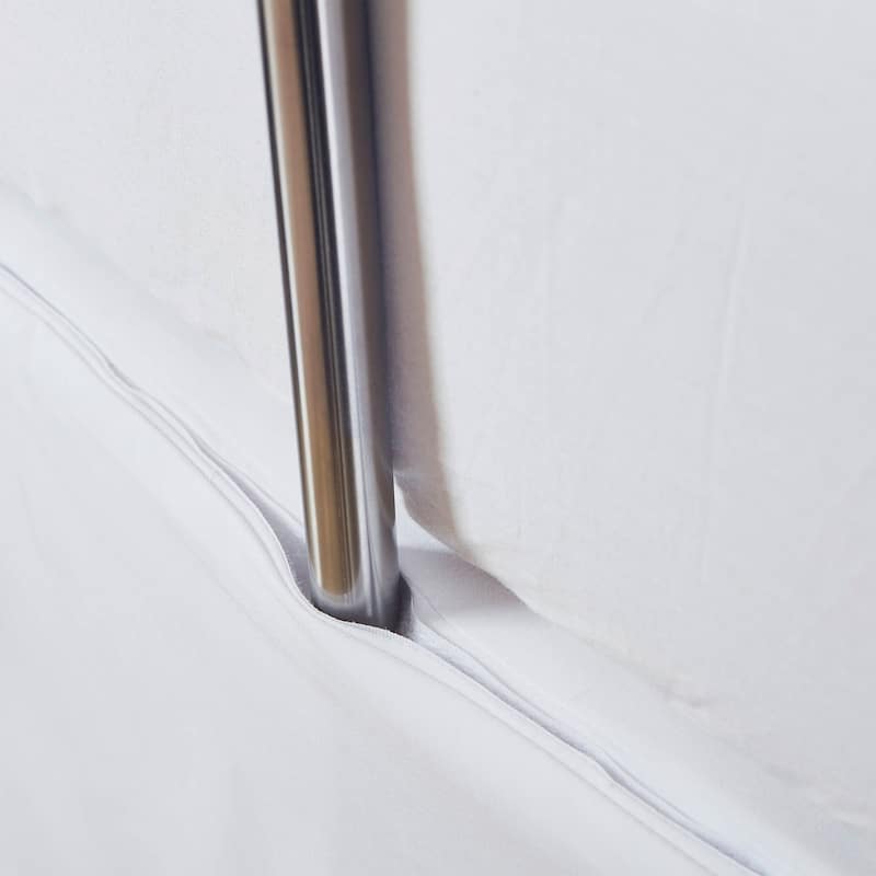 Bed Maker's Adjustable Bed Wrap-Around 15" Tailored Bedskirt - King - White