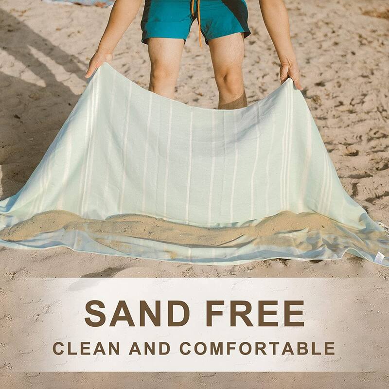 6 Packs Turkish Beach Towel Bathroom Bath Towels Set Bulk Soft Cotton Extra Large Sand Resistant Fast Drying Compact Packable