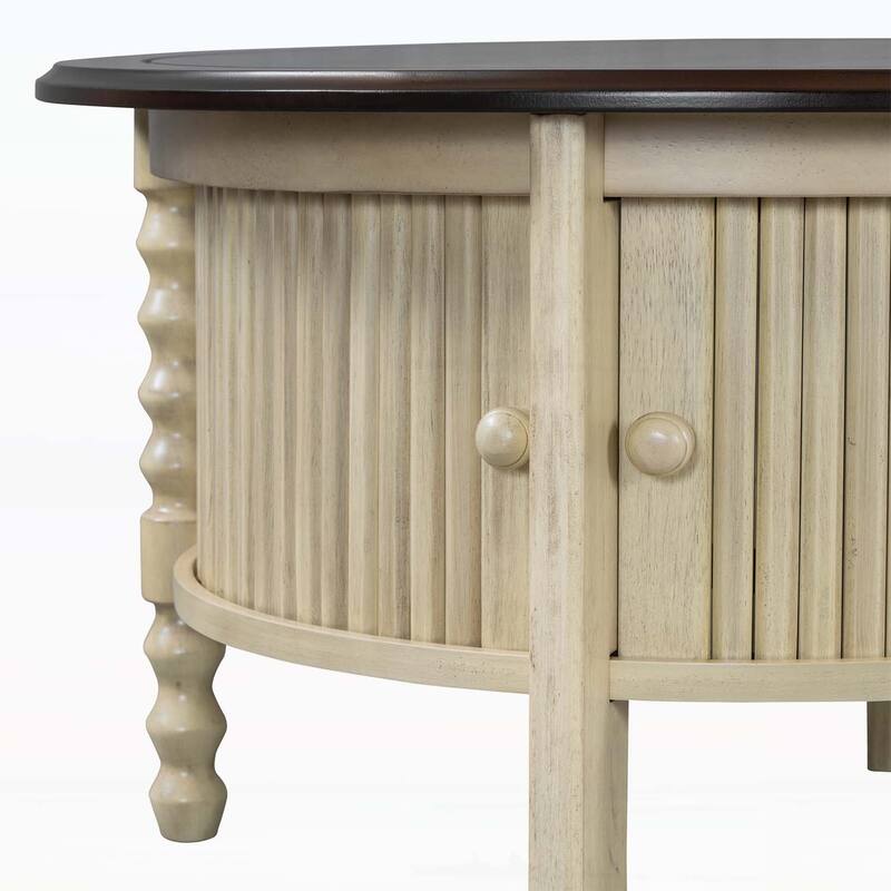 Accent Table with Storage,for Small Spaces
