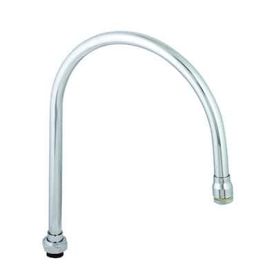 T and S Brass 12-1/16" Swivel Gooseneck Spout