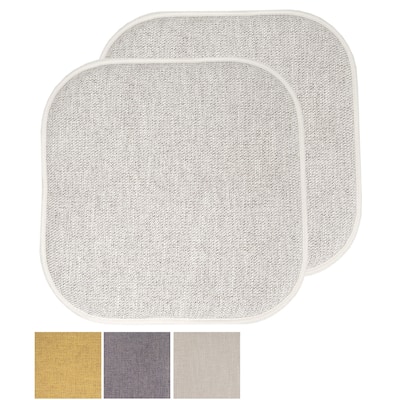 Sweet Home Collection Alexis Memory Foam No Slip Back Chair Pad Cushion 16" x 16"