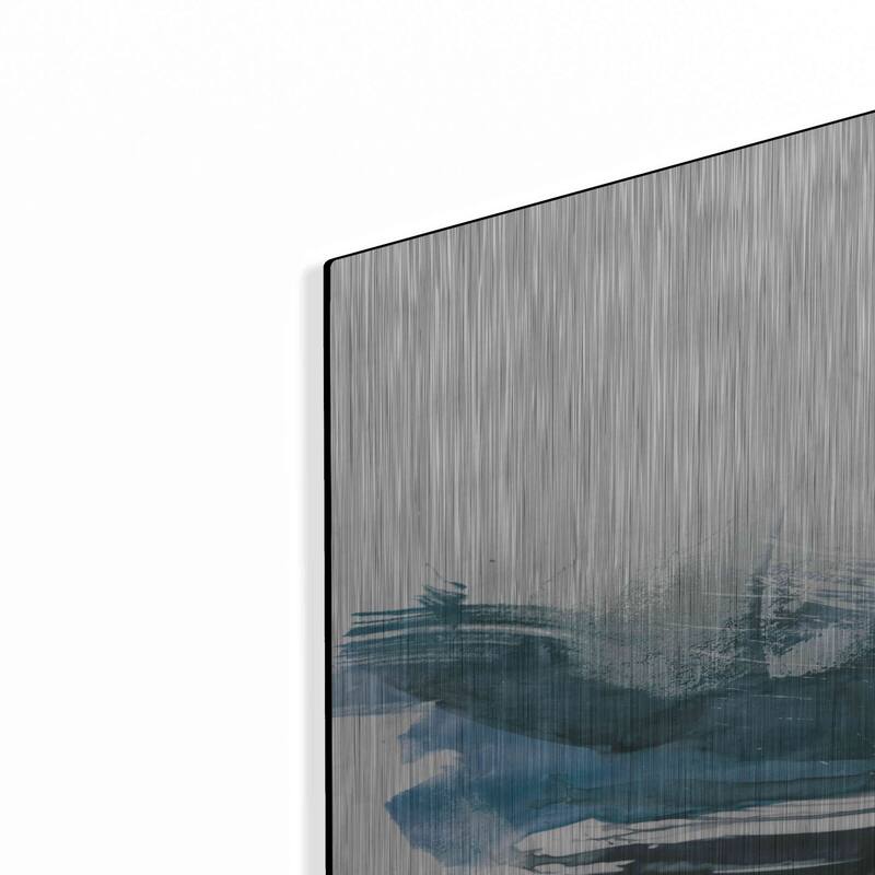 Luxe Metal Art 'Coastal Crush I' by Victoria Borges, Metal Wall Art