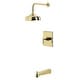 preview thumbnail 7 of 34, Kingston Brass Manhattan Single-Handle Pressure Balanced Tub and Shower Faucet