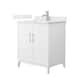 Option White, Nickel Trim, Giotto Quartz Top