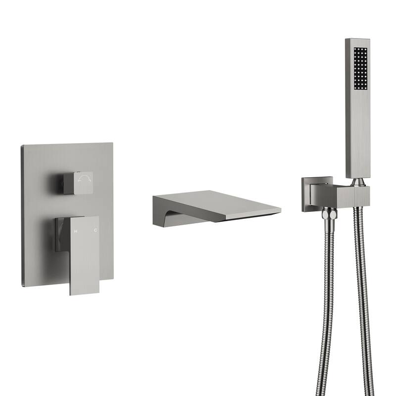 Tub And Shower Faucet Set Complete Shower System with Handheld Shower