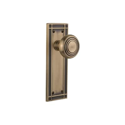 Nostalgic Warehouse Deco Solid Brass Single Dummy Door Knob with