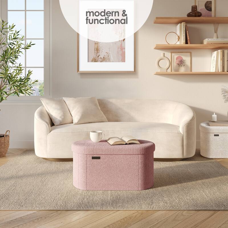 Emperyan Storage Bench for Living Room, Small Ottoman Foot Rest