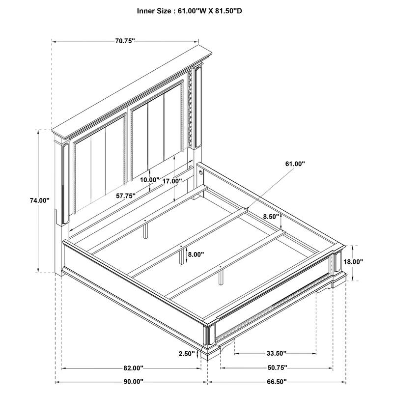 McKinney Bedroom Set Vintage White