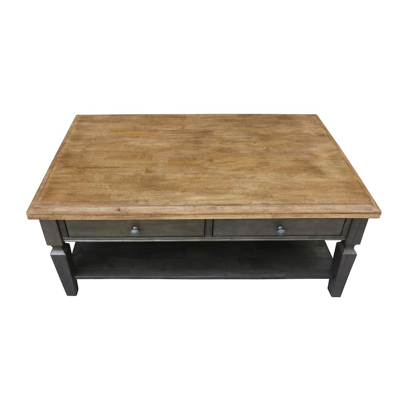 Vista Solid Wood Coffee Table - 48"W x 28"D x 20"H