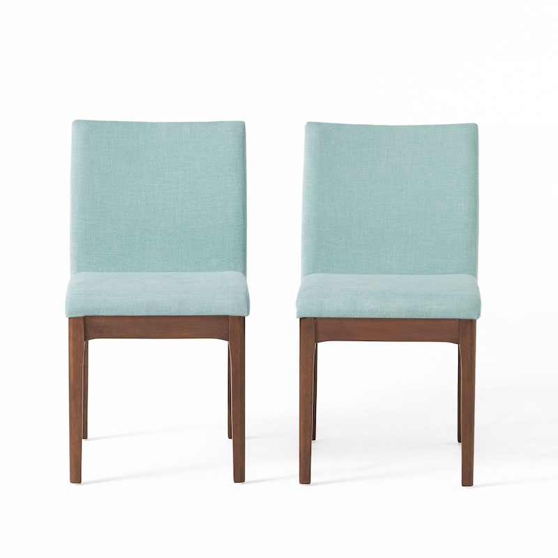 Christopher Knight Home Kwame Upholstered Rubberwood Dining Chairs (Set of 2)