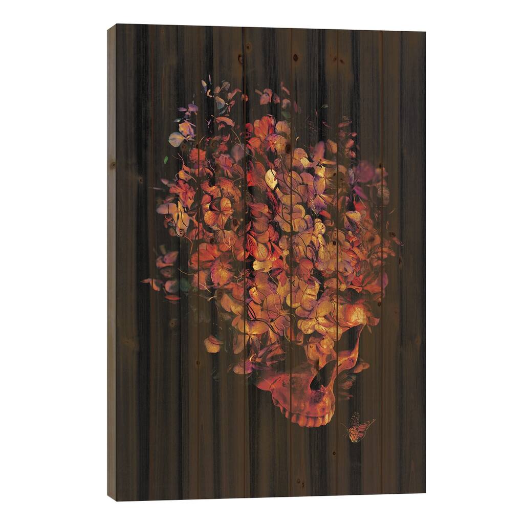 Blooming Print On Wood by Nicebleed - Multi-Color