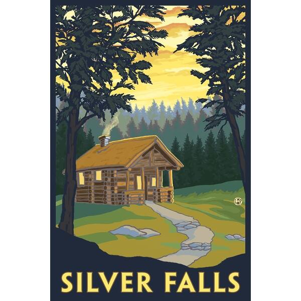 Shop Silver Falls State Park Oregon Cabin In Woods Lantern