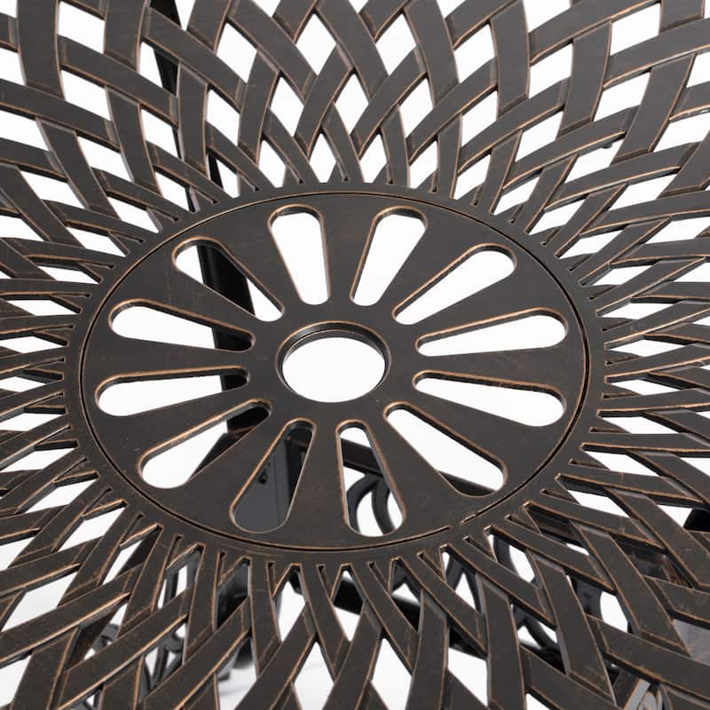 Indoor and Outdoor Dinning Set Bistro Cast Aluminum.