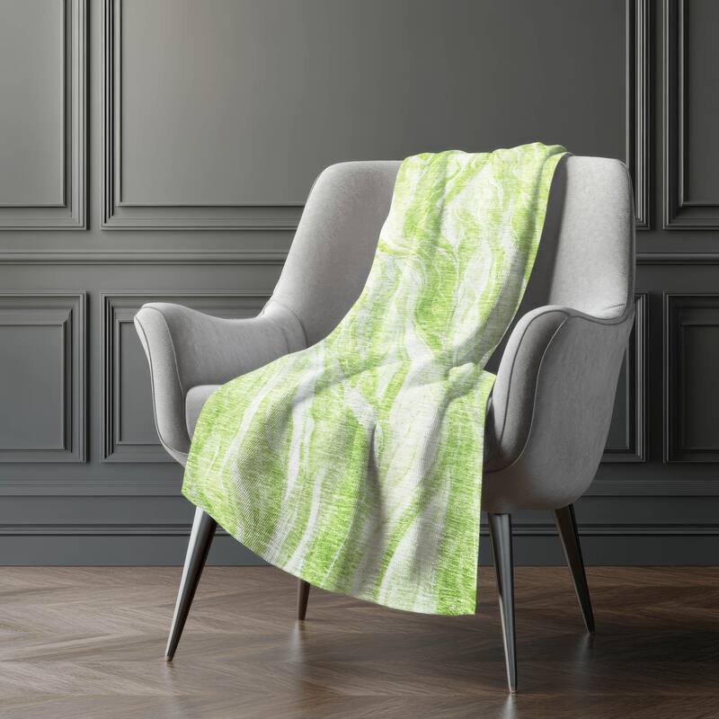 Premium Machine Washable Abstract Modern Sherpa Throw Blanket