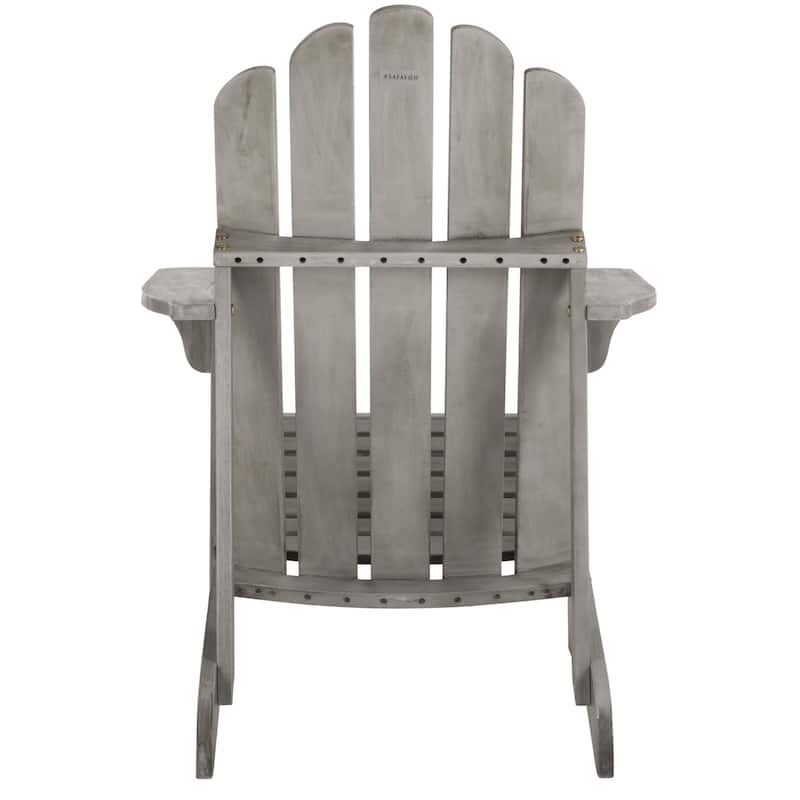 SAFAVIEH Topher Grey Wash Adirondack Chair - 28.3" W x 35.8" D x 37.4" H