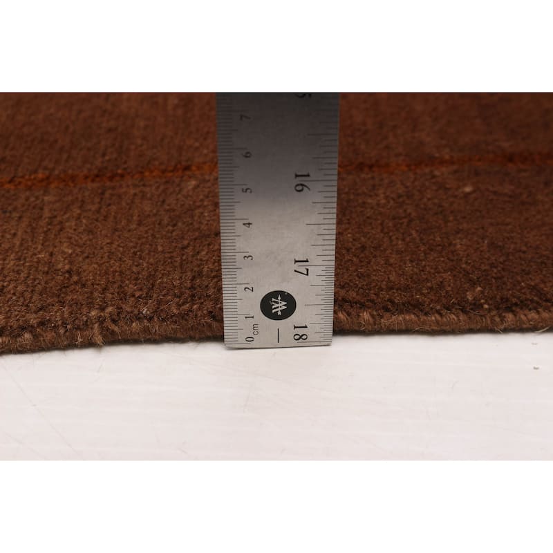 ECARPETGALLERY Hand-knotted Opulence Brown Viscose, Wool Rug - 11'6 x 14'2