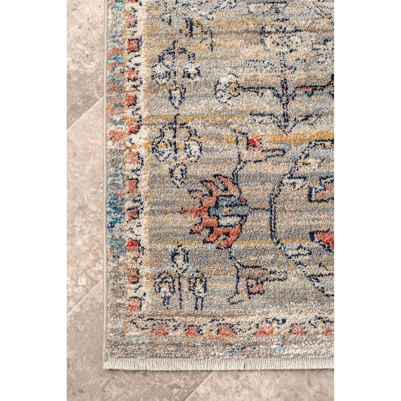 Nuloom Marley Traditional Medallion Fringe Area Rug