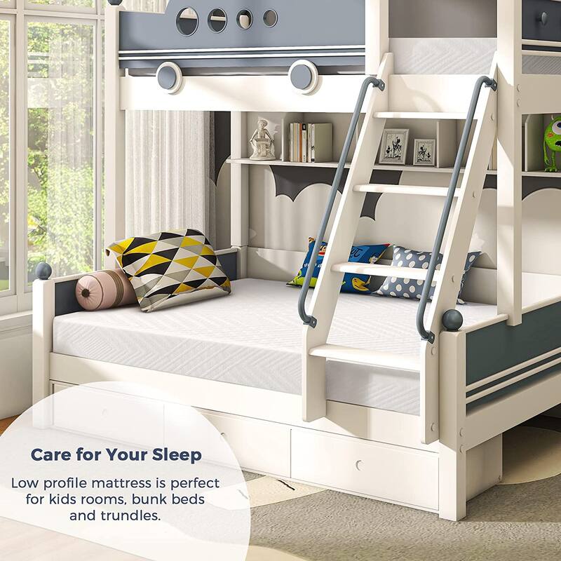 6 inch Full Mattress in a Box, Gel Memory Foam Mattresses Made in USA for Full Bed, Medium Firm