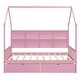 preview thumbnail 24 of 37, Modern Wooden House Bed Frame, Storage Shelves & Roof