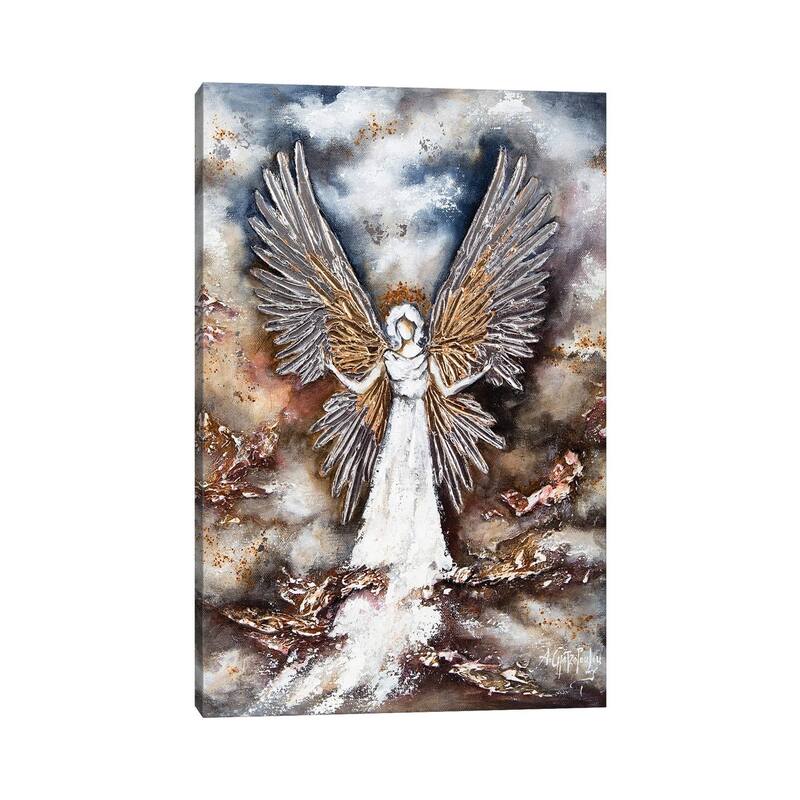 iCanvas "White Guardian Angel" by Nastasiart Canvas Print