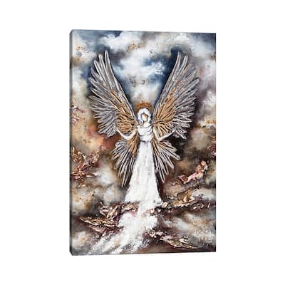 iCanvas "White Guardian Angel" by Nastasiart Canvas Print