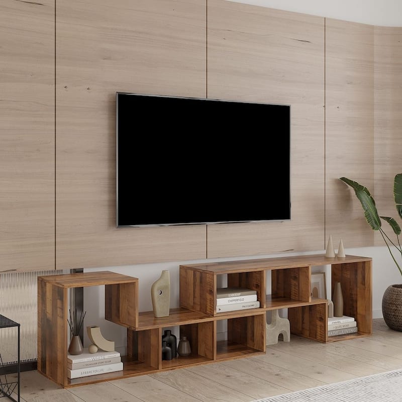 41.34" Modern Double L-Shaped TV Stand