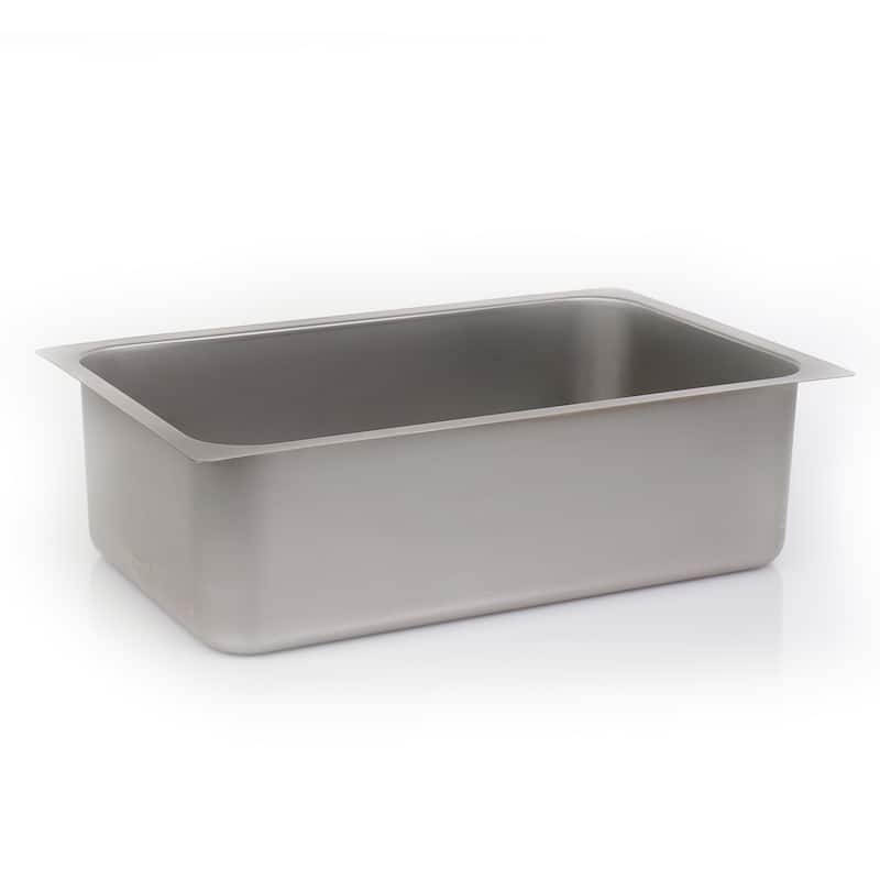 BevLes Steam Table Spillage Pan, 12" x 20", in Silver (BVWP-12-20)