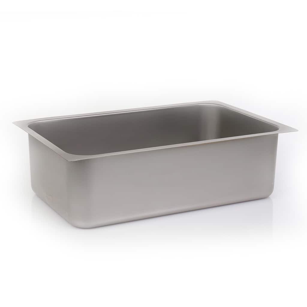 BevLes Steam Table Spillage Pan, 12" x 20", in Silver (BVWP-12-20)