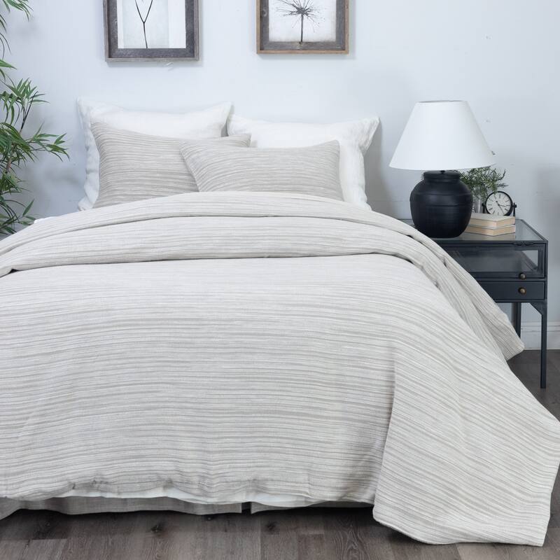 Gill Duvet Cover, Natural, Set - Queen