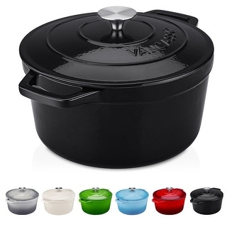 vancasso 5 Qt. Enemaled Cast Iron Dutch Oven - Overstock ...