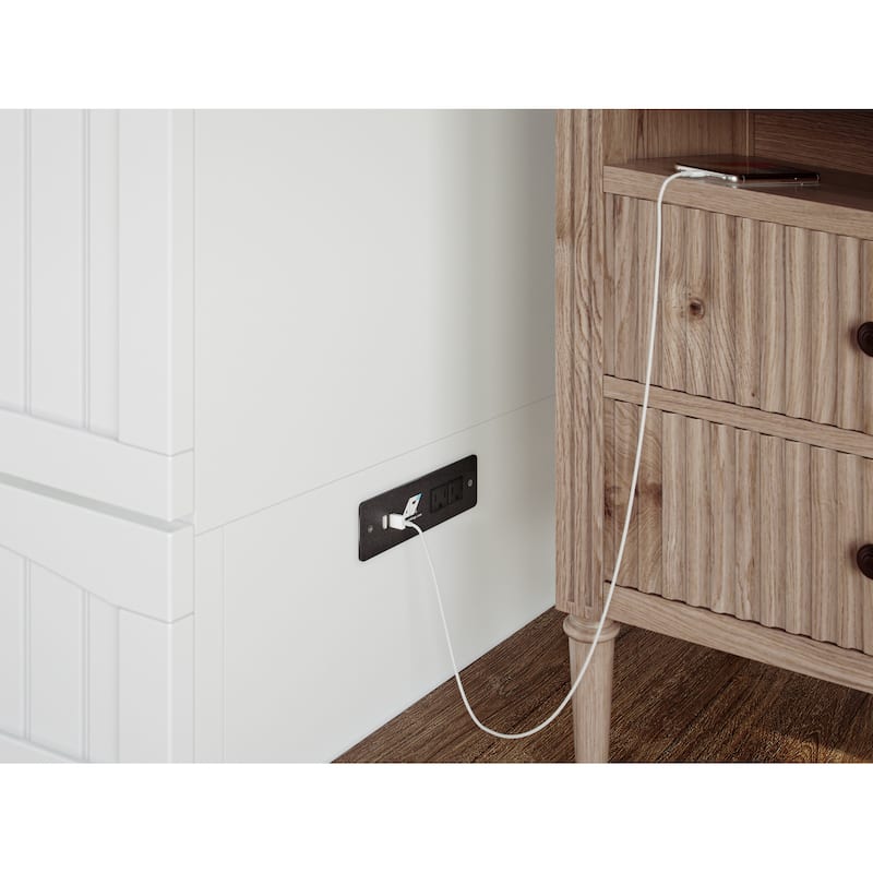 Aspen Queen Murphy Bed Chest with 6" Mattress