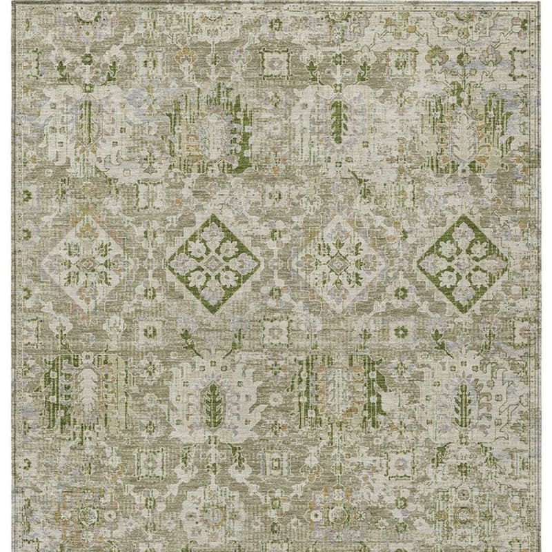 HomeRoots Floral Medallion Traditional Rectangle Outdoor Rug