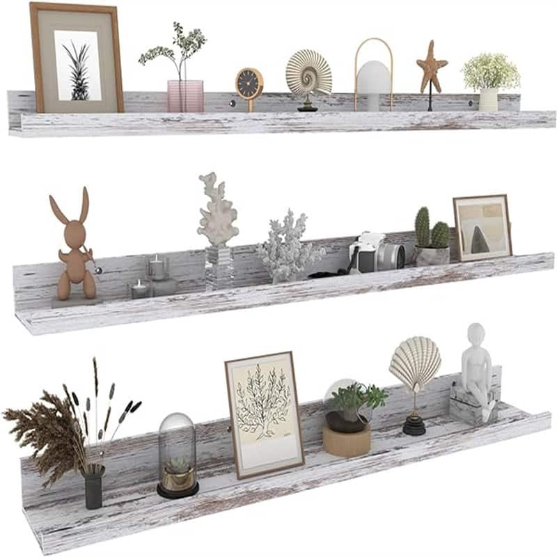  Wall Mounted Floating Shelves  - 2.6"D x 35.8"W x 5.5"H