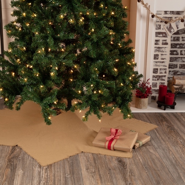 48" by VHC Brands Burlap Natural Tree Skirt 