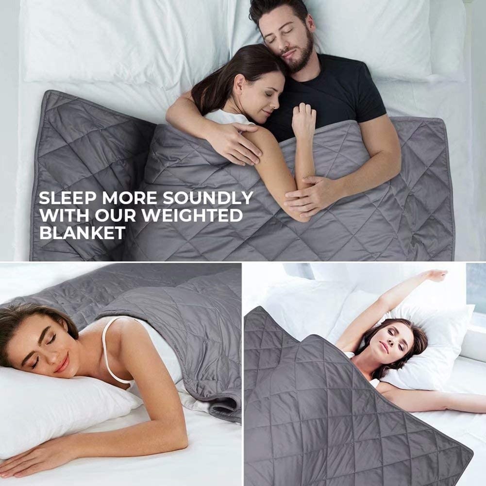 Weighted Blanket with Premium Glass Beads Cooling Weighted Blanket