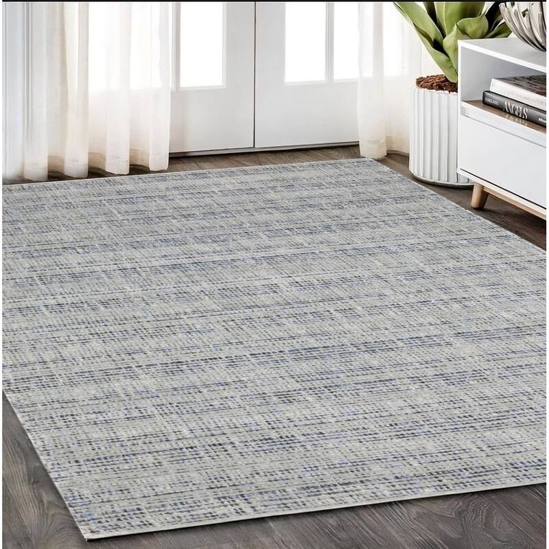 HomeRoots Striped Industrial Rectangle Area Rug - 95.67 in. x 59.84 in.  x 0.47 in.