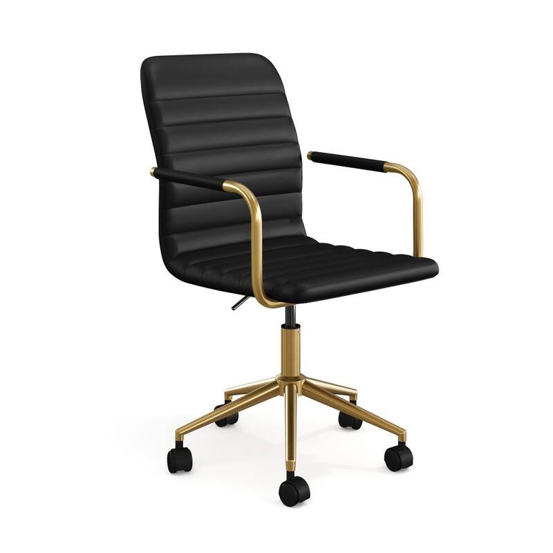 Martha Stewart Upholstered Swivel Office Chair