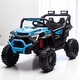 preview thumbnail 3 of 26, 24V Kids Ride-On Car with Electric UTV Remote Control, 400W Motor, 4WD, Music, USB, lights & Shock Absorbers - Electric Vehicle Blue