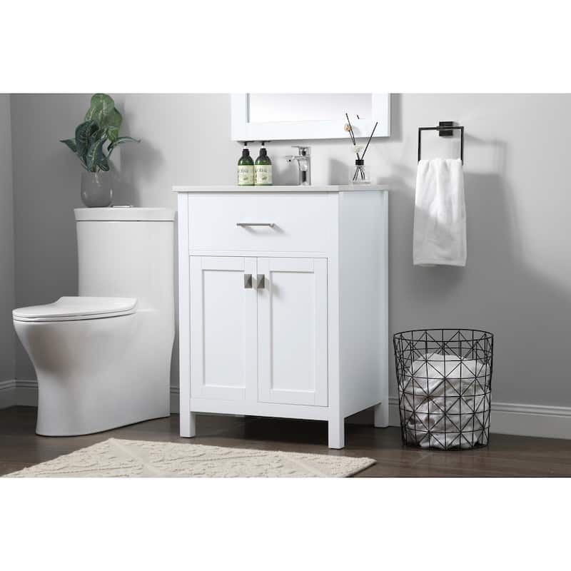 Elegant Lighting VF28824 Harrison 24" Free Standing Single Basin