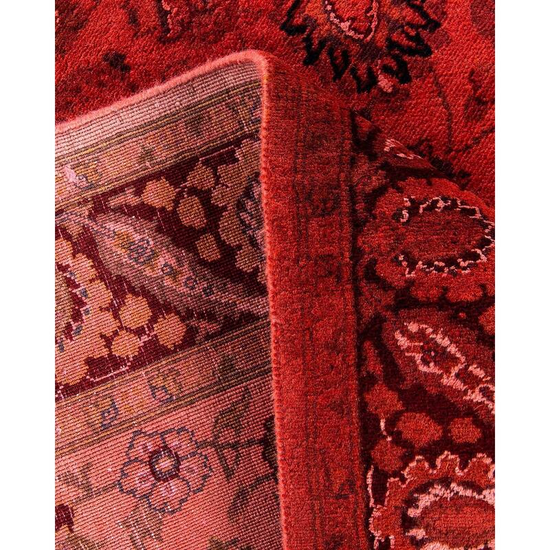 Fine Vibrance, One-of-a-Kind Hand-Knotted Area Rug - Orange, 4' 1" x 6' 4" - 4' 1" x 6' 4"