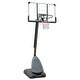 preview thumbnail 2 of 14, Outdoor Adjustable Basketball Hoop 7.5-10ft with 44 Inch Backboard, Portable Goal System with Wheels - 44'' L x 28'' W x 6” H