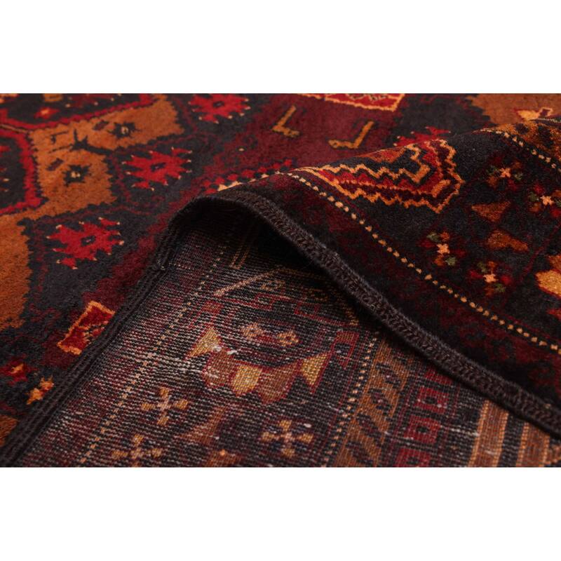 ECARPETGALLERY Hand-knotted Teimani Black, Red Wool Rug - 3'9 x 6'7