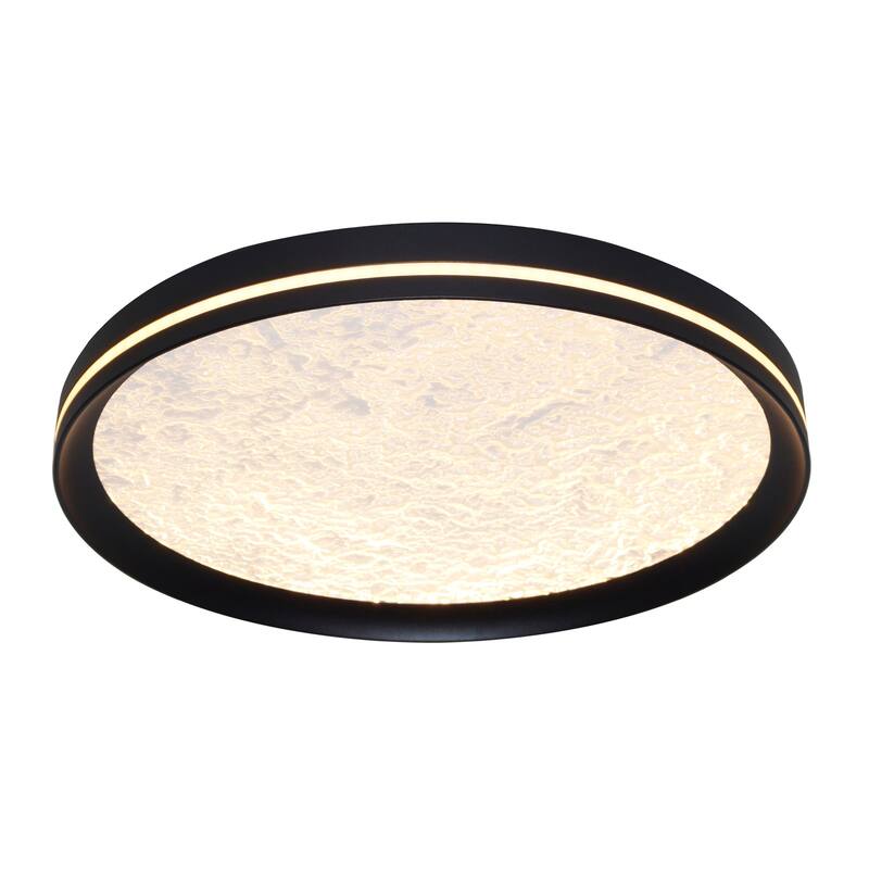 Artcraft Luna Integrated LED Flush Mount - Black