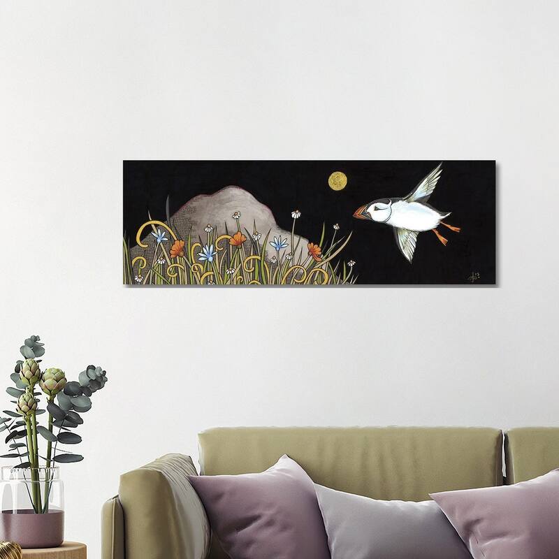 iCanvas "Night Flight" by Anita Inverarity Canvas Print - 16x48x1.5